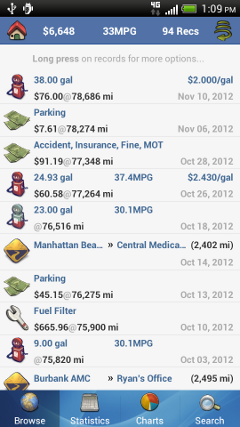 aCar Car Maintenance Apps