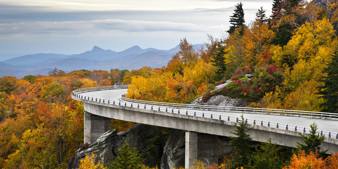 north carolina fall landscape