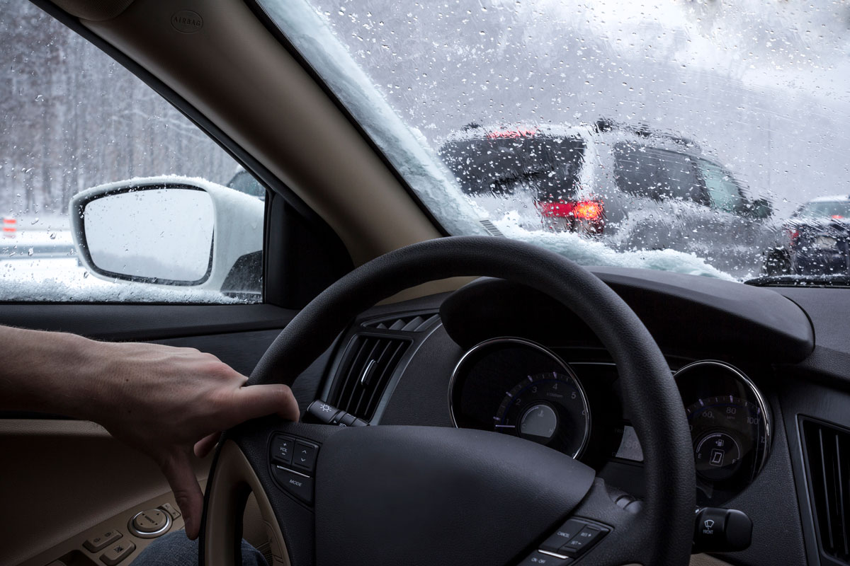 driving in snow