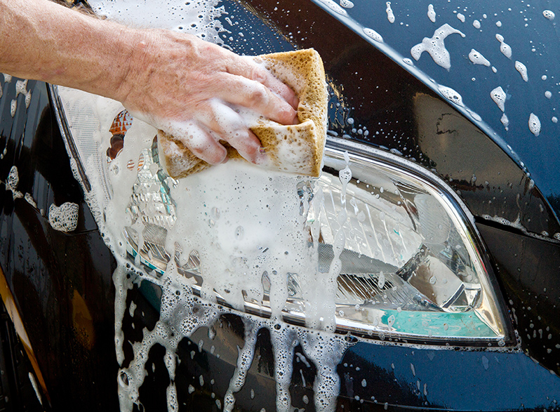 car maintenance Washing a car