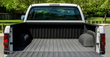 clean truck bed